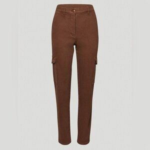 Aritzia Wilfred Free Modern high rise Cargo Pant in Gd Cognac size 4